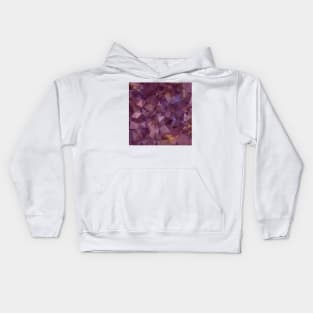 Antique Fuchsia Purple Abstract Low Polygon Background Kids Hoodie